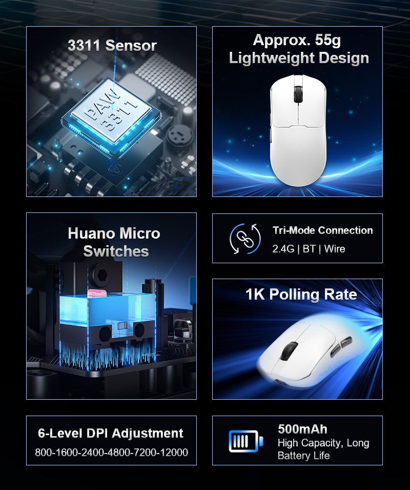 MOUSE AULA SC380 PRO BLACK