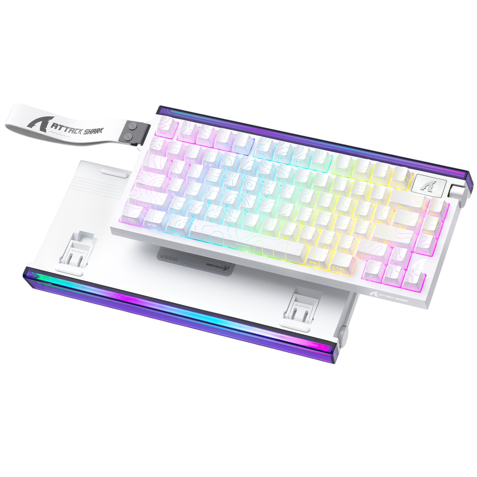 Attack Shark R85 He White Countor Lines