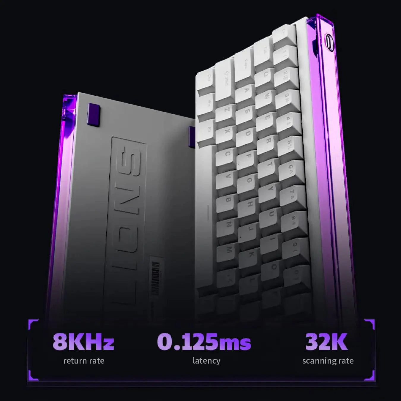 MADLIONS NANO68 HE MAGNÉTICO (WHITEPURPLE SIDE PRINT)